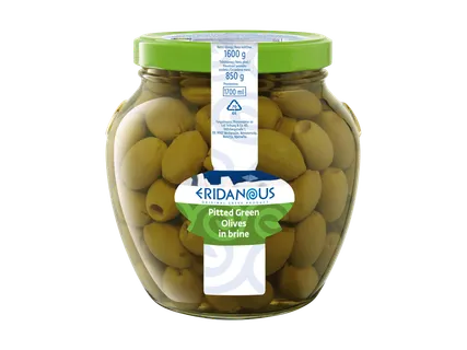 Zöld, magozott olívabogyó