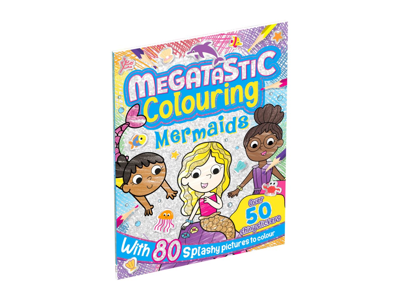 MegaTasTic Colouring book featuring mermaids.