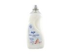 White fabric conditioner for sensitive skin with a baby on the label, 120 washes.