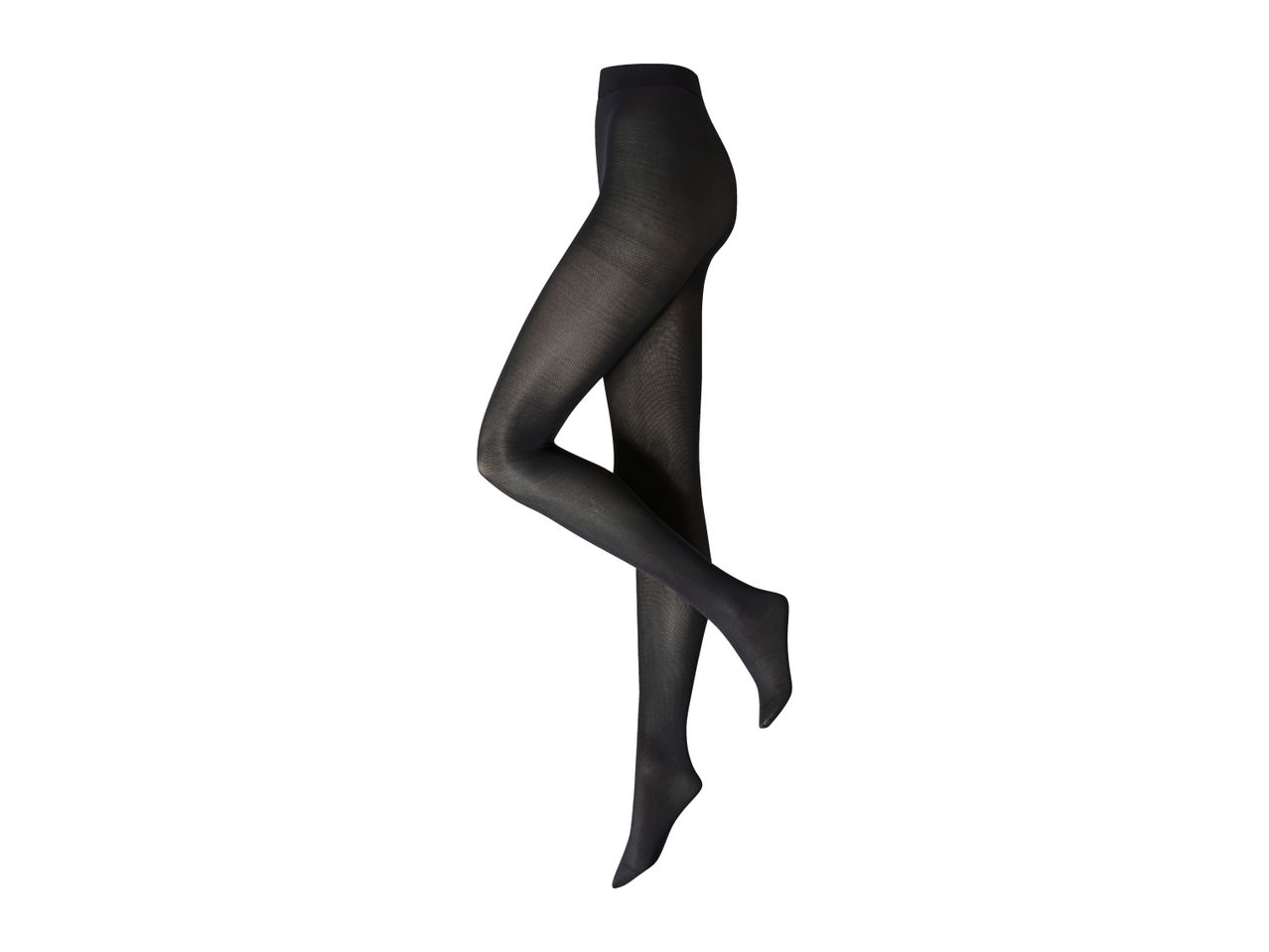Black sheer tights on a white background