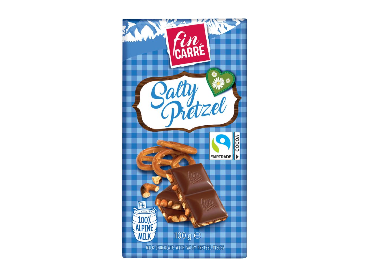 Salty Pretzel Chocolate Bar 100g With Lidl Plus