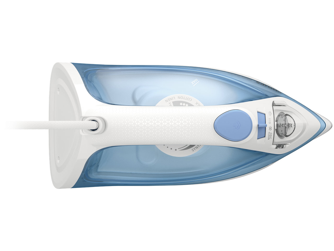 Philips iron with visible water reservoir.