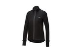 Black Crivit PRO women's running jacket with quilted front and reflective details.