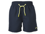 Calções de banho CRIVIT para menino, azul-marinho com cordão amarelo