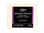 Pakiranje sira Deluxe English Vintage Cheddar, zoren 12 mesecev, 250 g.