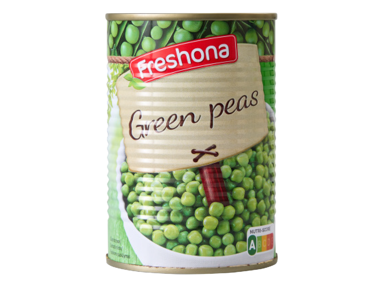 Freshona rohelised herned purgis, millel on Nutri-Score A märgis