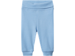 lupilu® Baby Joggers, light blue, with a wide, elasticated waistband and ribbed cuffs.