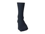 A single dark blue crew sock shown from a front-facing angle