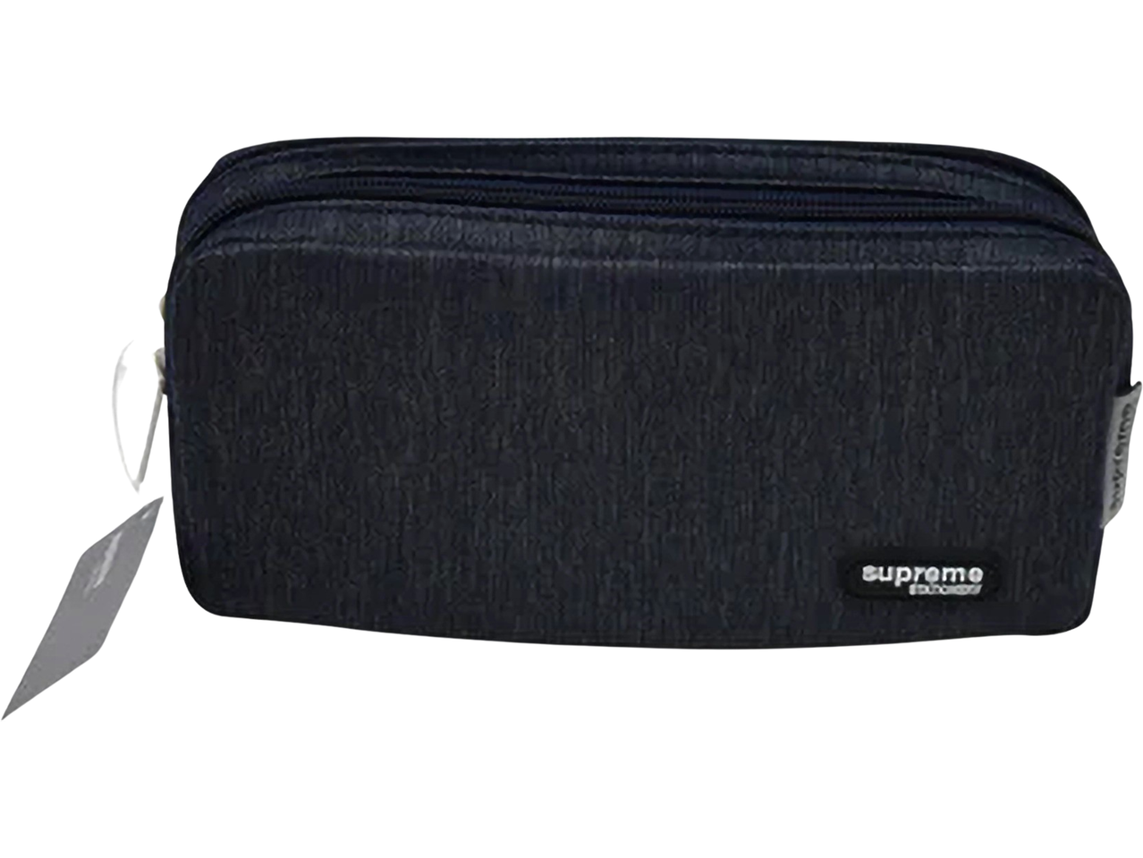 Supreme double compartment cosmetic bag.