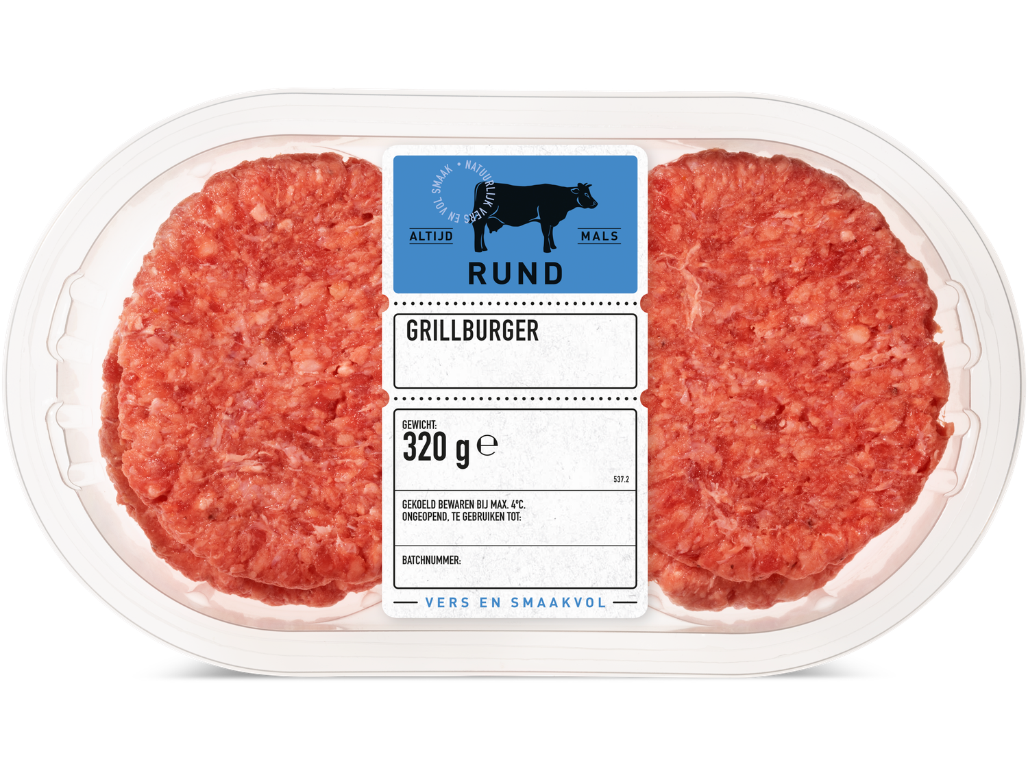 Runder grillburger