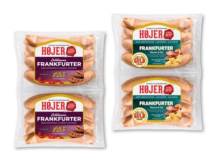 Højer Frankfurter med bacon og ost