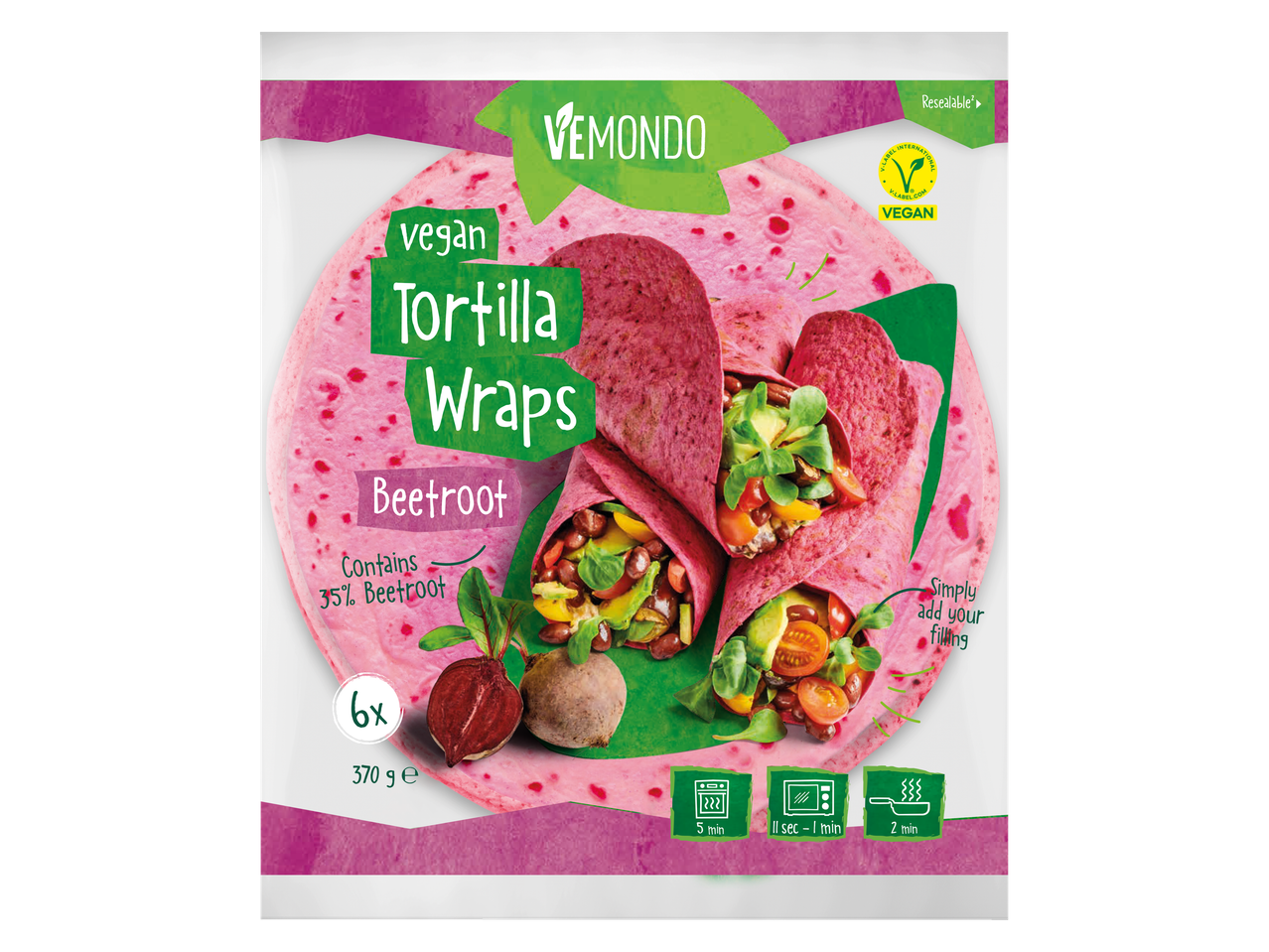 Wraps de Legumes Vegan