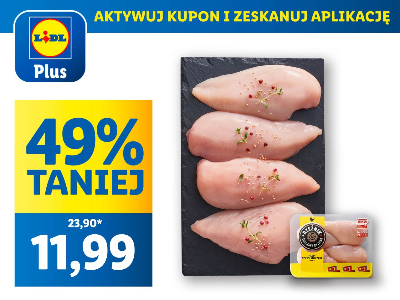 RZEŹNIK Polski kurczak – filet z piersi, XXL