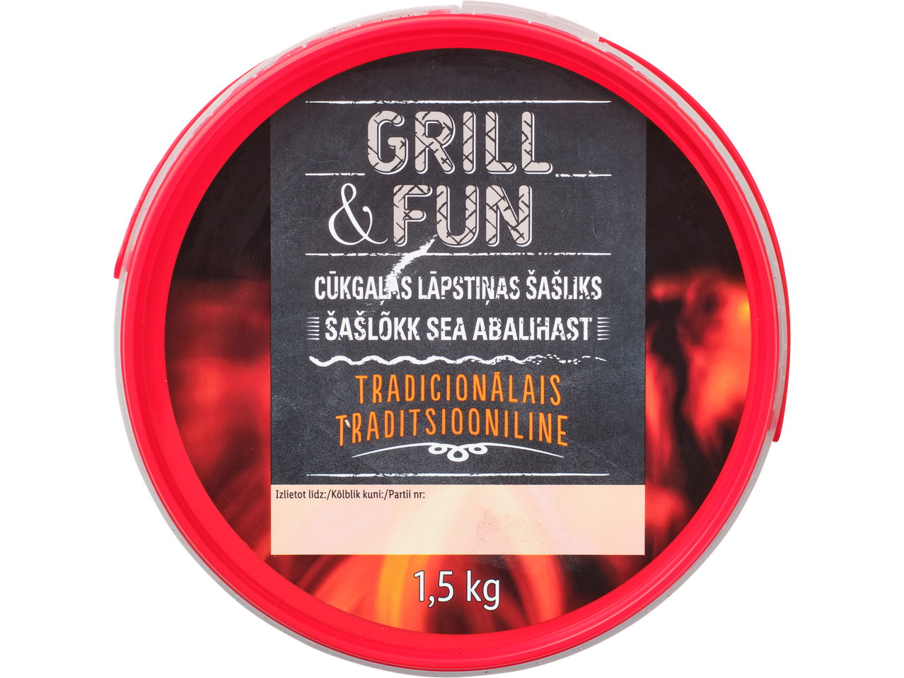 GRILL & FUN sea abaliha šašlõkk, traditsiooniline, 1,5 kg.