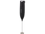 Espumador de leite SILVERCREST® preto com botão prateado e batedor de mola.