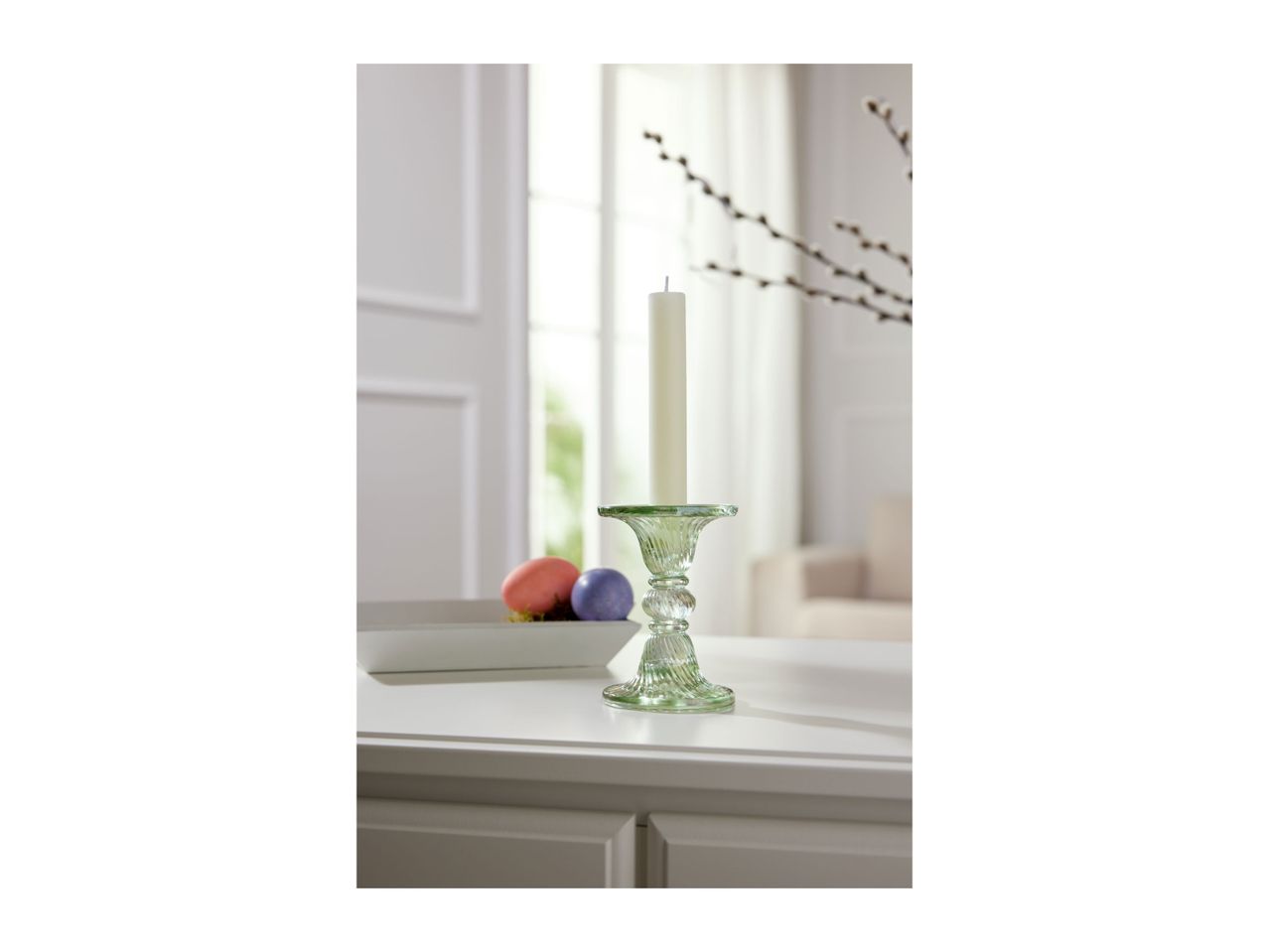 Go to full screen view: Livarno Home Candle Holder - Green - Image 2