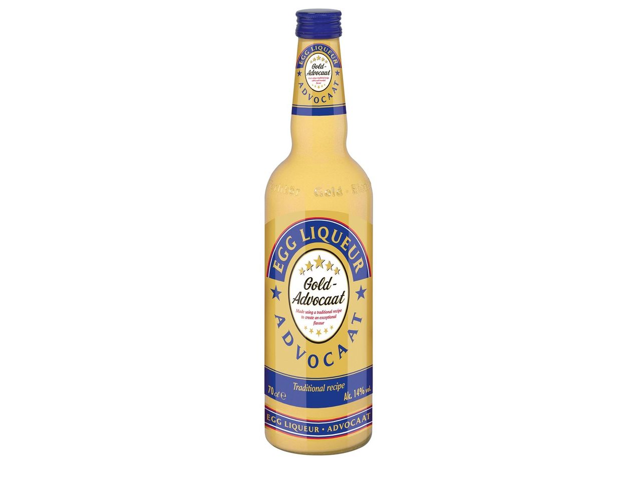 Üveg Gold Advocate tojáslikőr.