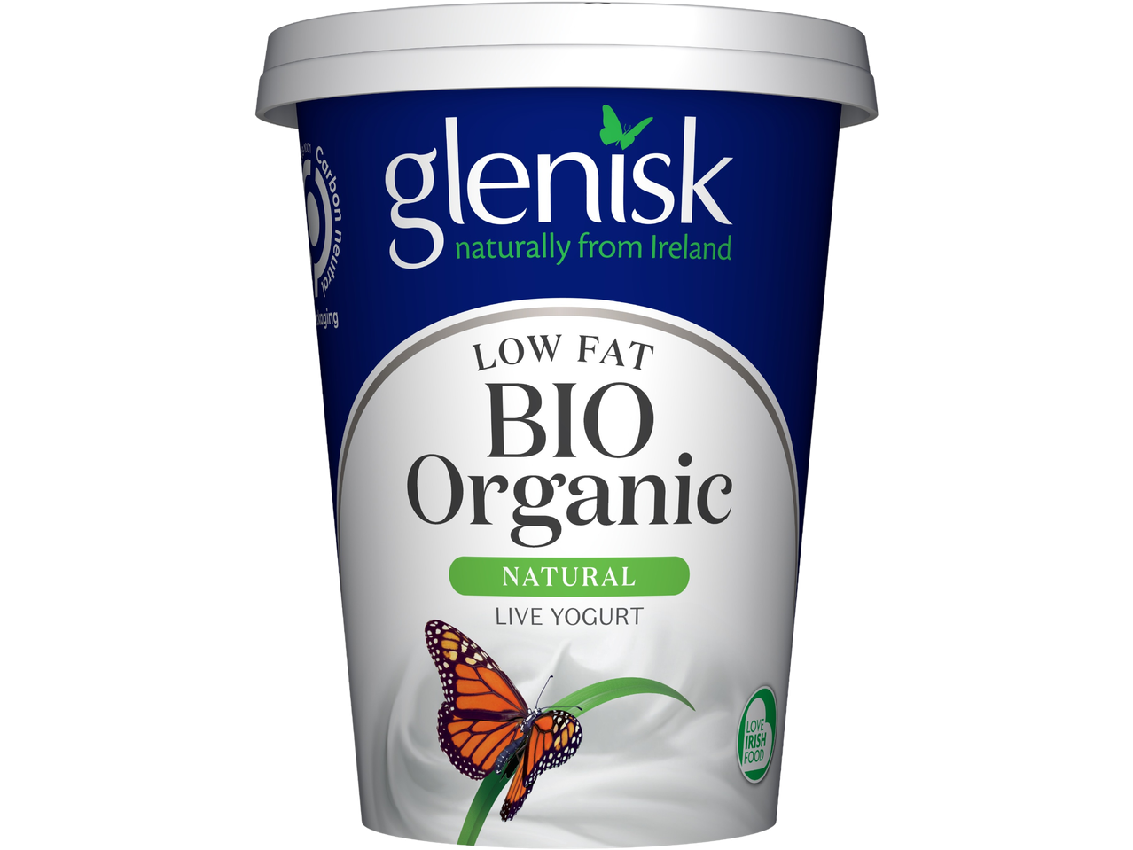 Glenisk low fat bio organic natural live yogurt from Ireland.