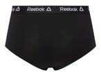 Black women's briefs with a white logo on the waistband.