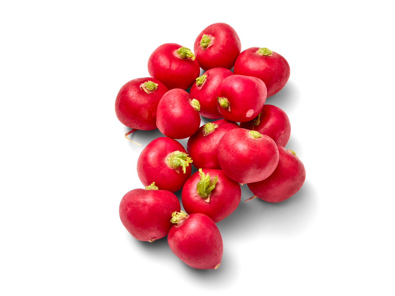 Een bosje verse rode radijzen.