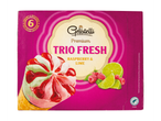Inghețată Gelatelli Premium Trio Fresh, aromă de zmeură și lămâie.