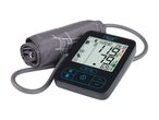 HealthForYou blood pressure monitor with cuff, displaying 119/79 mmHg and 69 BPM.