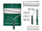 PARKSIDE® ergonoomiline värvirullikomplekt koos aluse, mitme rulli ja tarvikutega.