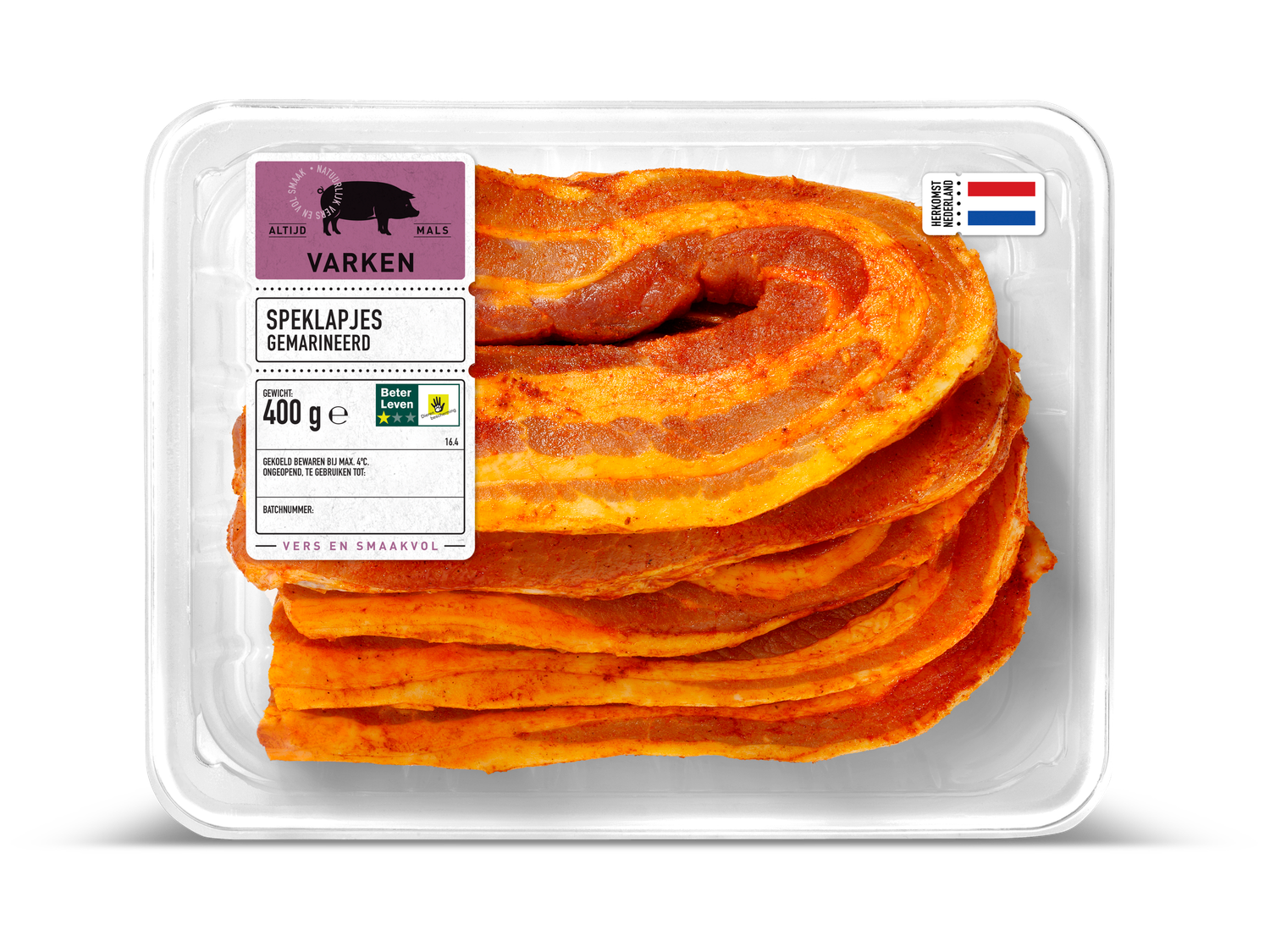Speklapjes gemarineerd
