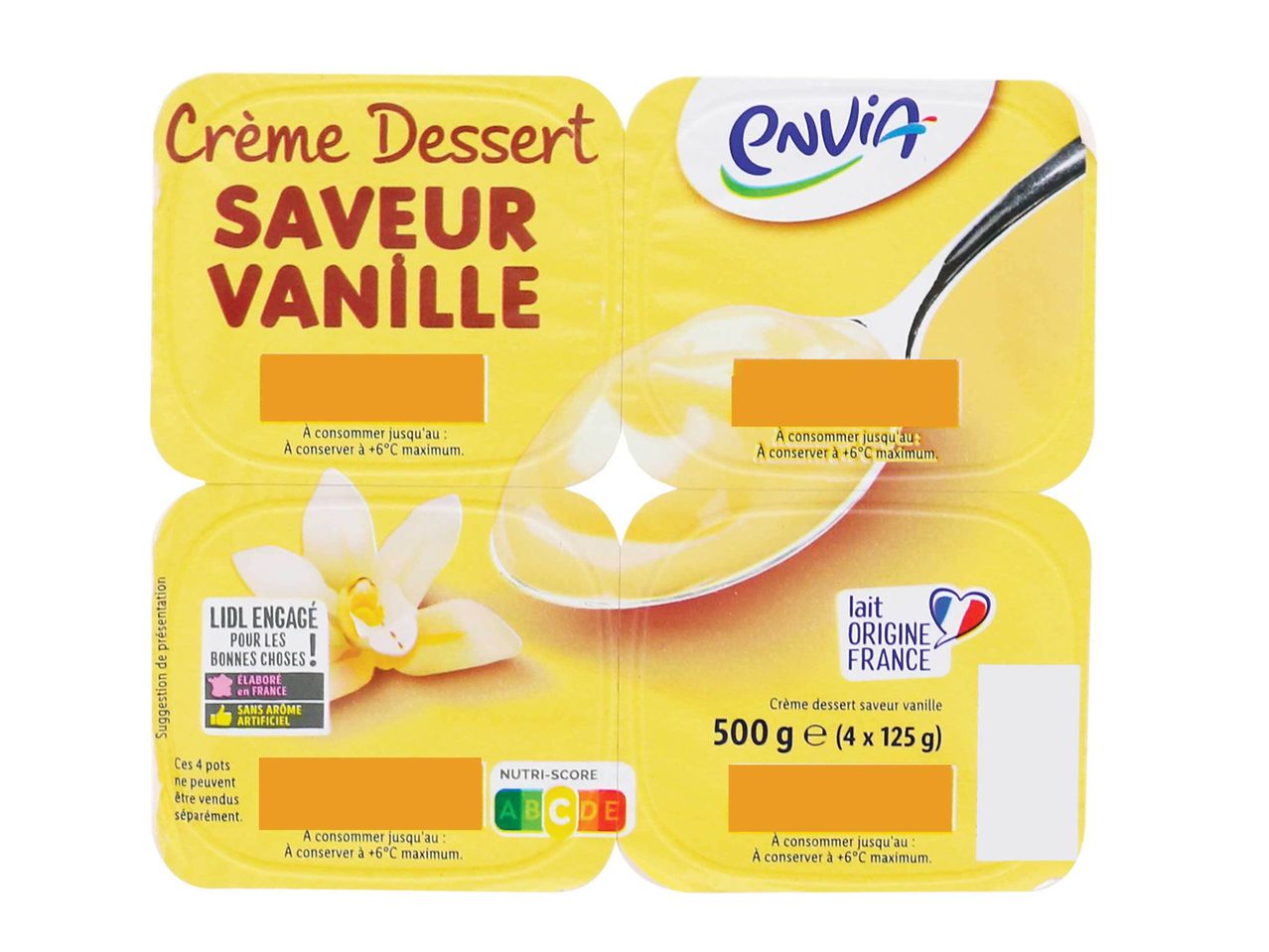 Aller en mode plein écran : Crème dessert saveur vanille - Image 1