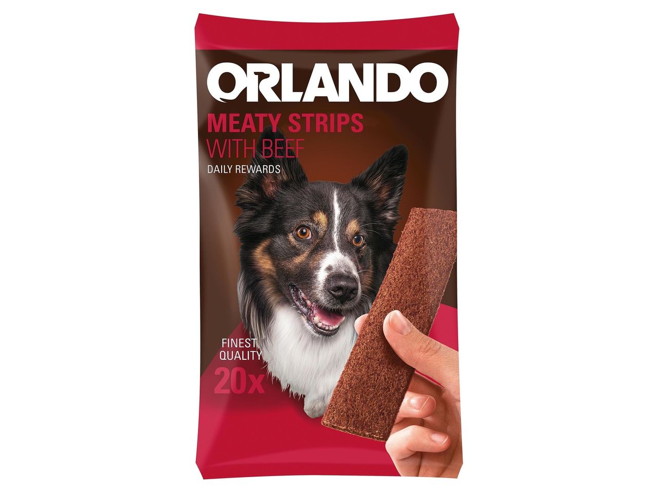 Orlando: 20 marhahúsos csík a kutyáknak.