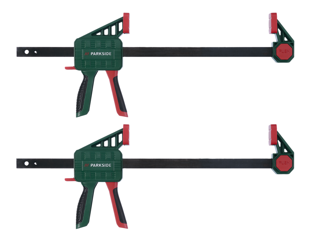 Parkside® eenhandsklem in groen en rood