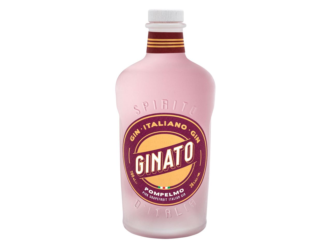 Ginato Pompelmo rózsaszín grapefruit ízű olasz gin.