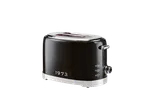 Black Silvercrest toaster with chrome details and the number '1973' printed.