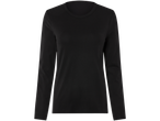 Svart långärmad t-shirt för kvinnor.