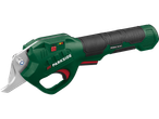 Foarfecă electrică de tăiat Parkside PGSA 14 A1 verde pe fundal negru