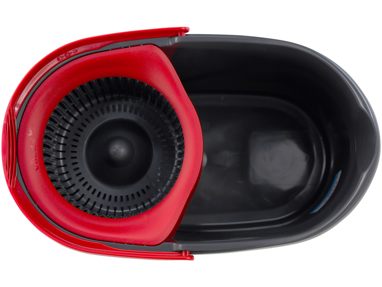 VILEDA Conjunto de limpeza Easy Wring: balde vermelho com espremedor de esfregona preto