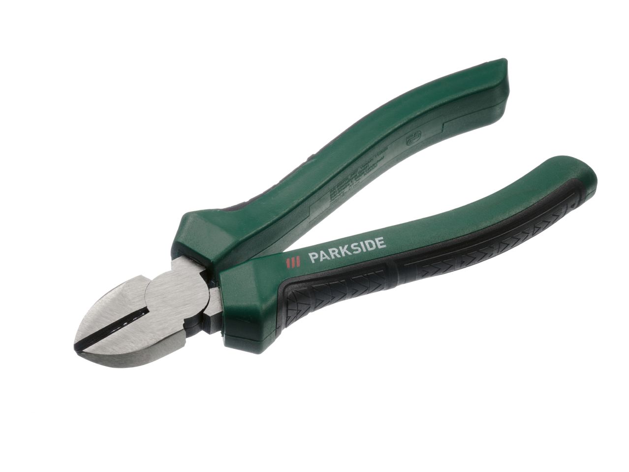 PARKSIDE diagonal cutters with green and black handles