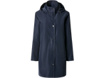 ESMARA dames regenjas in donkerblauw met knopen en capuchon