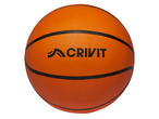 Оранжева баскетболна топка с черни линии и надпис CRIVIT.