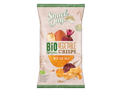 SNACK DAY Био зеленчуков чипс