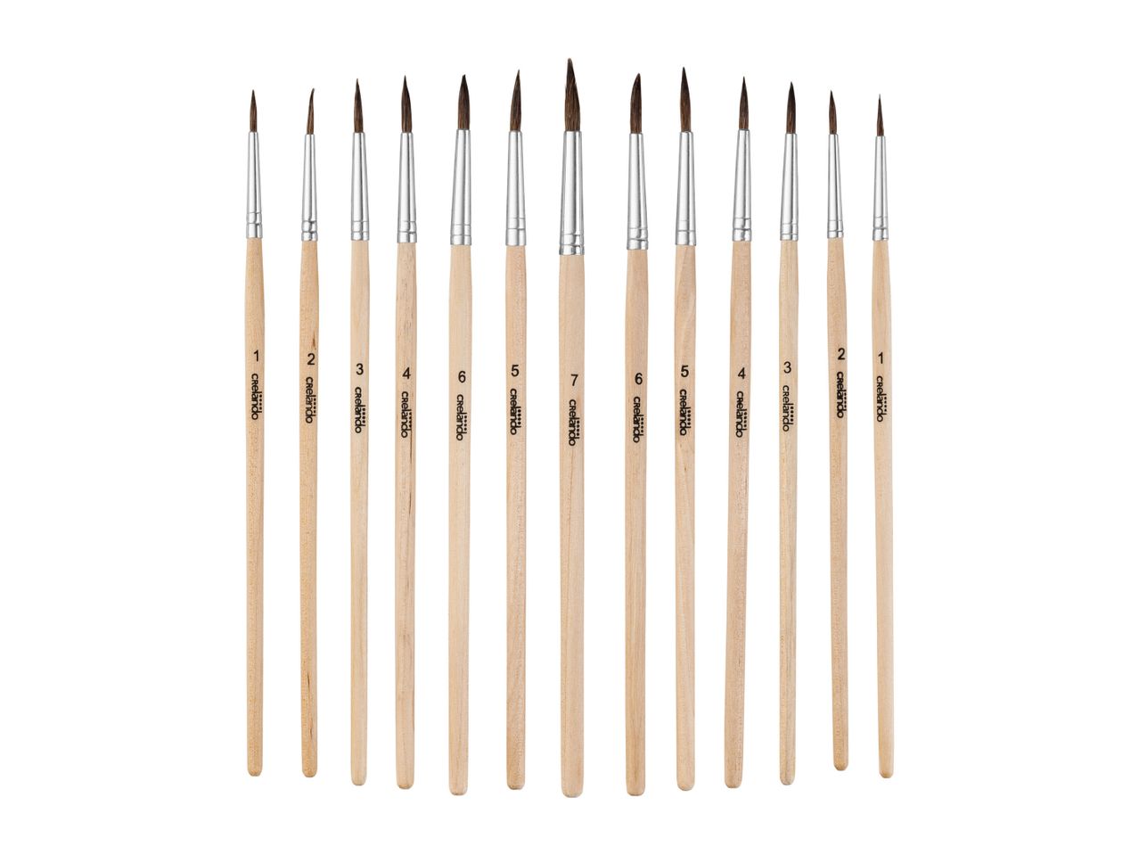 Set of Crelando fine art brushes.