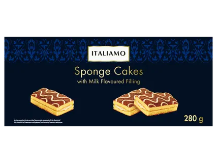 Piskótaszelet tejkrémmel töltve