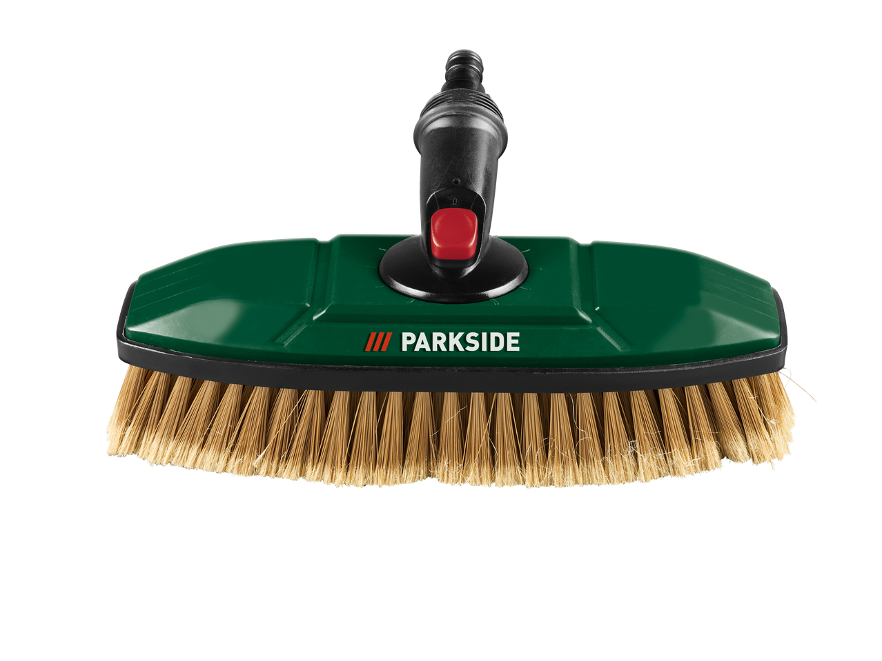 Βούρτσα/τρίφτης νερού PARKSIDE με πράσινο σώμα και τρίχες.