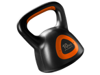 Kettlebell preto de 10 kg com detalhes laranja e logótipo Crivit