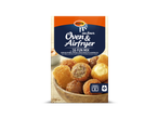 Mora Oven & Airfryer Fun Mix met diverse frituursnacks in een houten schaal.