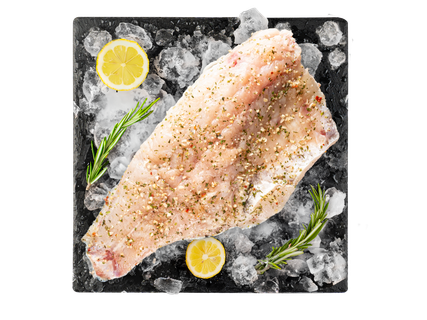 Margojo plačiakakčio filė su jūros druska