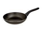 Sort non-stick stegepande med et sort håndtag