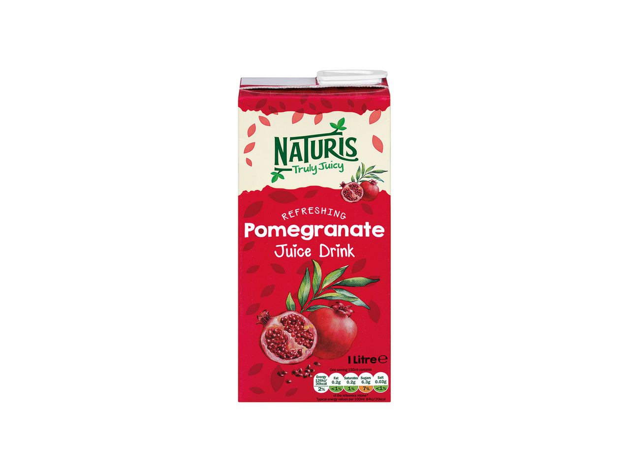 Go to full screen view: Naturis Pomegranate Juice Drink - Image 1