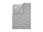 Duvet cover set with a floral pattern in grey and white