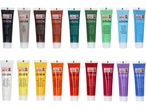 Комплект от 20 тубички акрилни бои Marabu CREA BOX COLOR в различни цветове.